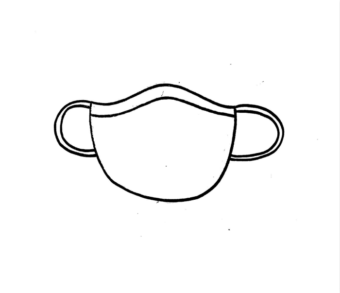 口罩簡(jiǎn)筆畫(huà)