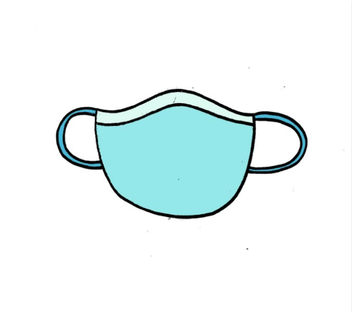 口罩簡(jiǎn)筆畫(huà)
