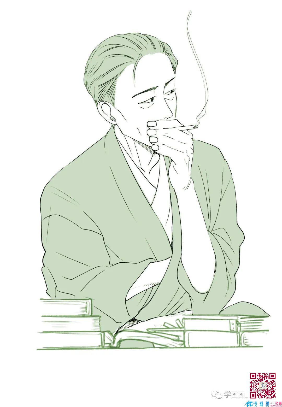 大叔怎么畫？