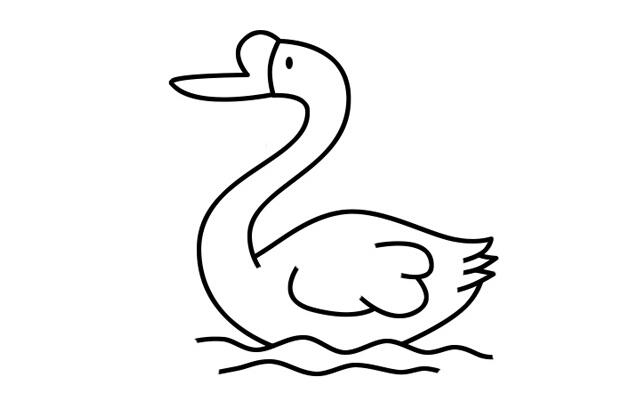 天鵝簡(jiǎn)筆畫怎么畫？天鵝簡(jiǎn)筆畫的教程步驟.jpg