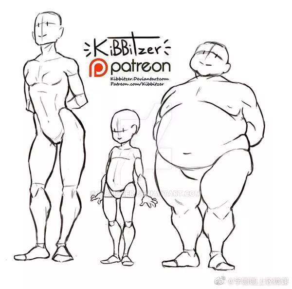 手繪動漫人物設(shè)計：高難度姿勢，畫人體參考素材