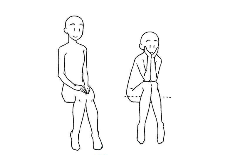坐在椅子上時(shí)，膝蓋并攏.jpg