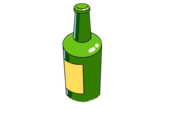 一瓶啤酒簡(jiǎn)筆畫畫法步驟圖片