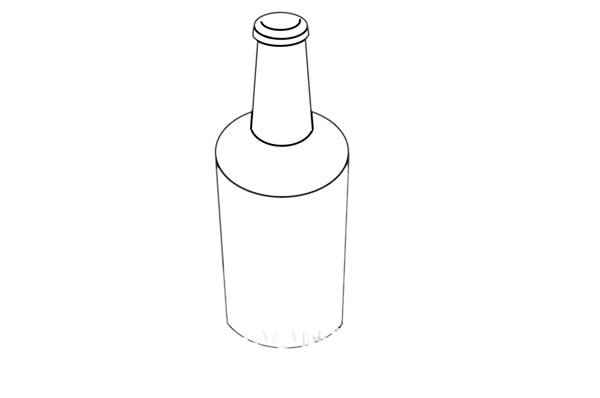 一瓶啤酒簡(jiǎn)筆畫畫法步驟圖片