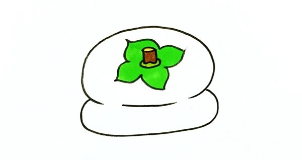 柿子簡(jiǎn)筆畫 柿子簡(jiǎn)筆畫圖片_柿子簡(jiǎn)筆畫彩色畫法步驟圖片