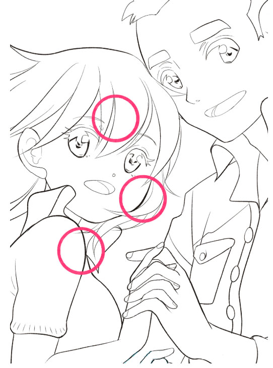 少女身上的線條我?guī)缀醵籍?huà)得很柔軟.jpg