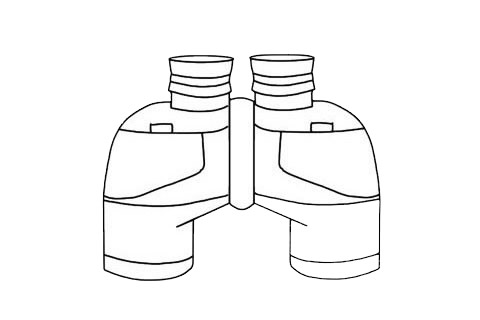 望遠(yuǎn)鏡簡(jiǎn)筆畫(huà)步驟教程 望遠(yuǎn)鏡簡(jiǎn)筆畫(huà)圖片