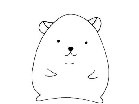 倉(cāng)鼠簡(jiǎn)筆畫(huà)圖片