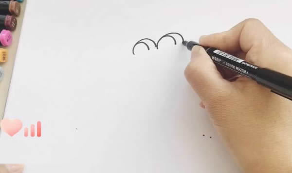 荷葉上的青蛙簡(jiǎn)筆畫(huà)畫(huà)法步驟圖片