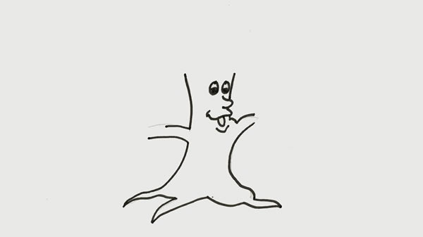 萌萌的擬人大樹怎么畫,畫大樹步驟教程 大樹怎么畫簡單又好看_可愛的卡通大樹簡筆畫步驟圖片
