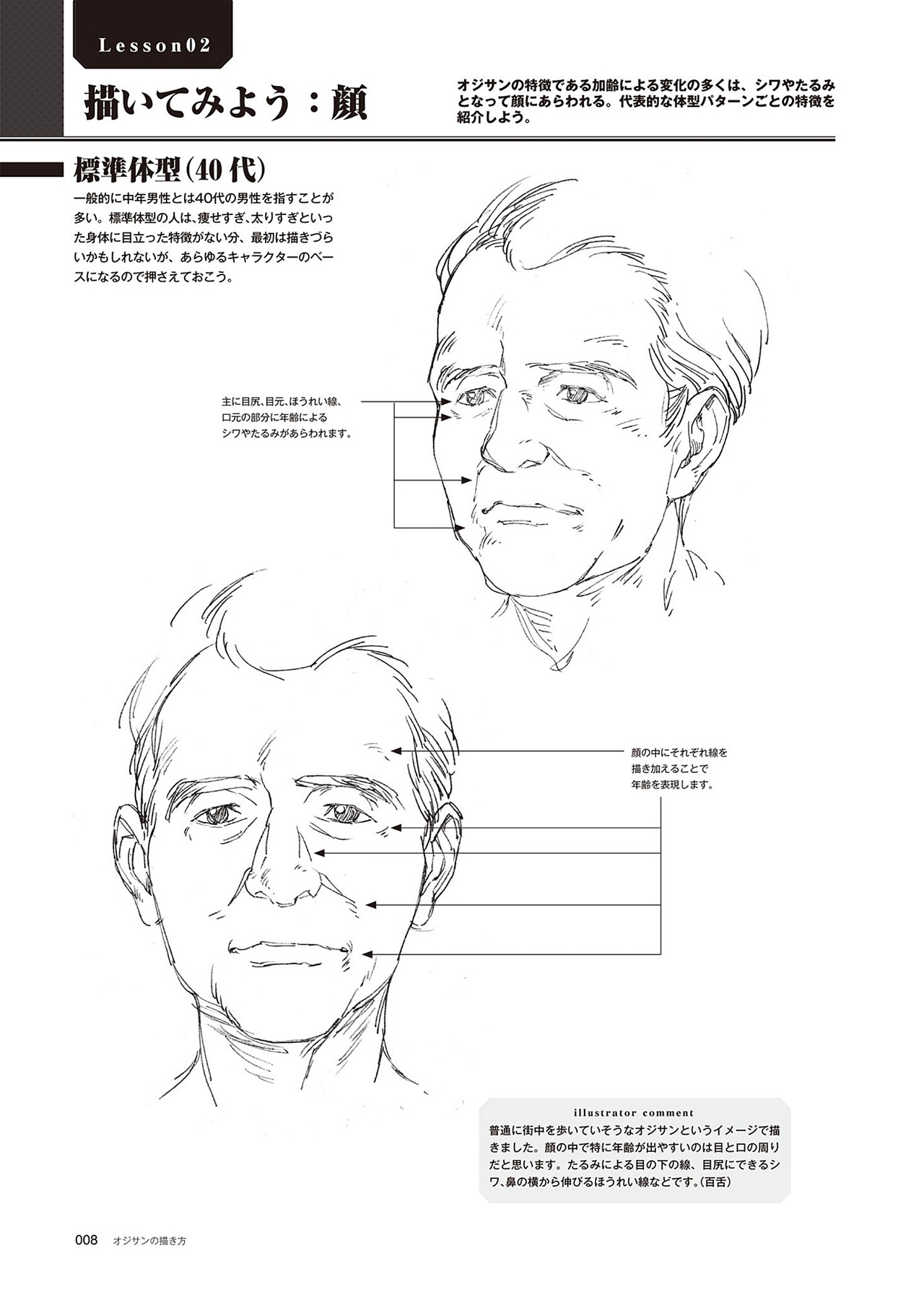 動(dòng)漫中老年人角色怎么畫？