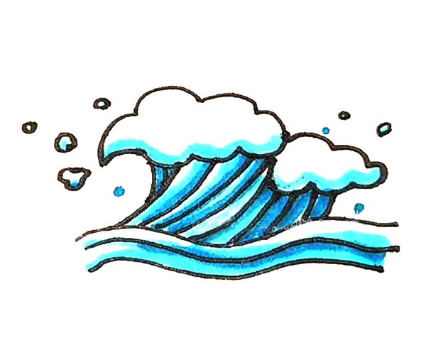 海浪怎么畫？
