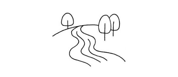 河流簡(jiǎn)筆畫步驟圖