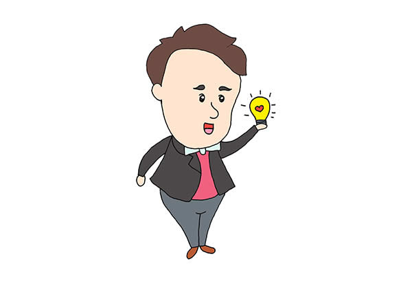 手繪愛迪生發(fā)明燈泡怎么畫？