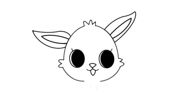 卡通小白兔簡(jiǎn)筆畫(huà)圖片