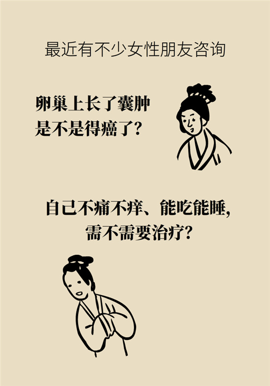 卵巢囊腫科普動漫：卵巢囊腫是腫瘤嗎？要學(xué)會這樣區(qū)分