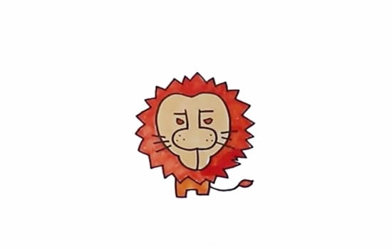 獅子怎么畫？
