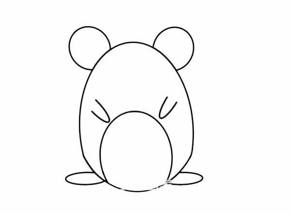 卡通可愛(ài)老鼠簡(jiǎn)筆畫(huà)圖片