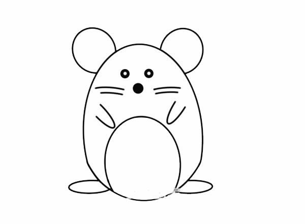 卡通可愛(ài)老鼠簡(jiǎn)筆畫(huà)圖片