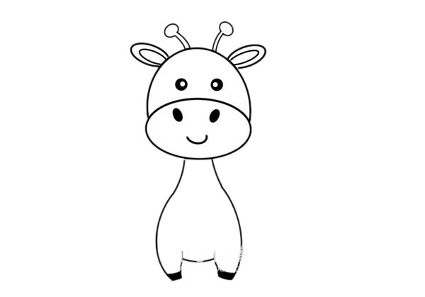 卡通長頸鹿簡(jiǎn)筆畫簡(jiǎn)單又漂亮