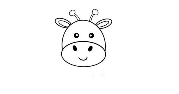 卡通長頸鹿簡(jiǎn)筆畫簡(jiǎn)單又漂亮