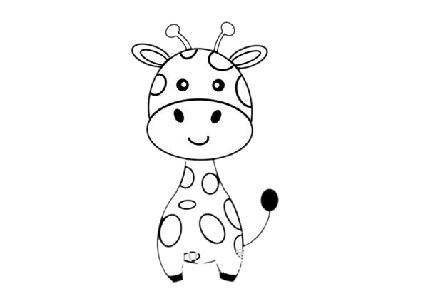 卡通長頸鹿簡(jiǎn)筆畫簡(jiǎn)單又漂亮