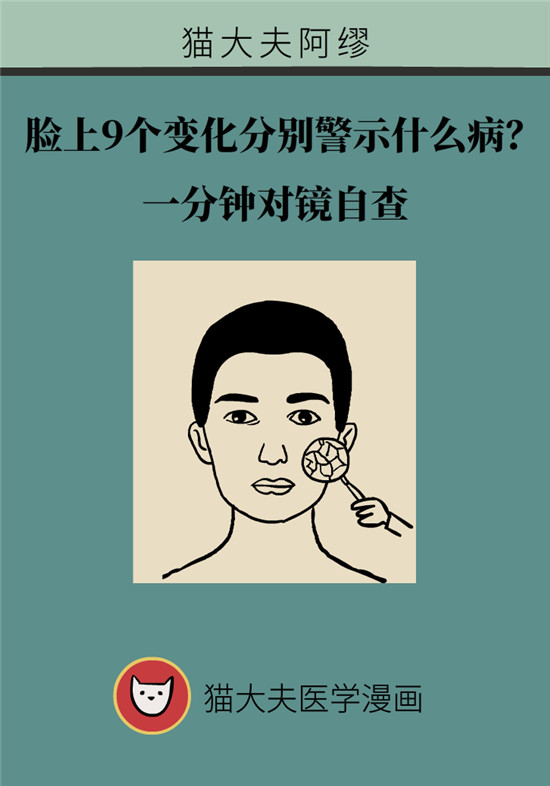 臉上的9個變化分別警示什么?。靠鞂︾R自查