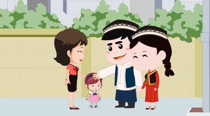 與當(dāng)?shù)厝罕娎习傩帐肿阆嘤H、守望相助，越走越勤、越走越親2.jpg