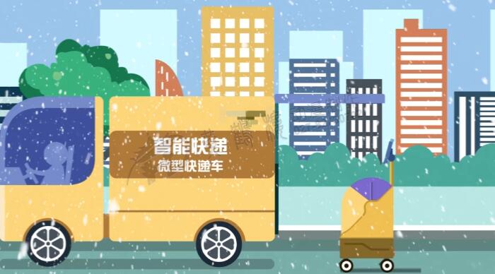 快遞機器人按照系統(tǒng)規(guī)劃路徑移動到匯合地點.jpg 快遞機器人按照系統(tǒng)規(guī)劃路徑移動到匯合地點.jpg