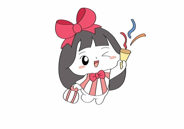 可愛小女孩簡(jiǎn)筆畫圖片