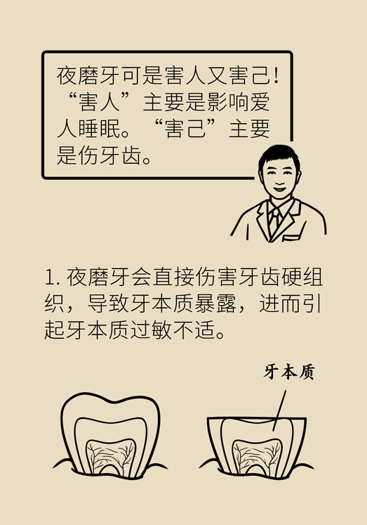 牙齒科普動(dòng)漫 磨牙