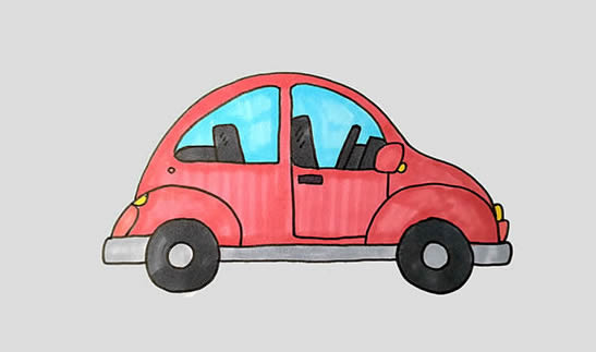 卡通汽車怎么畫？