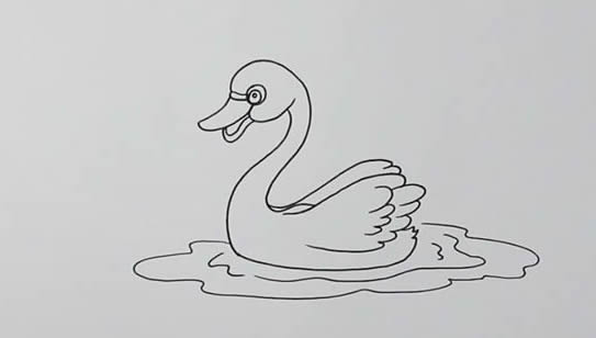天鵝 天鵝怎么畫簡(jiǎn)筆畫簡(jiǎn)單又漂亮
