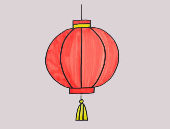 燈籠怎么畫？