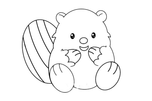 土撥鼠 彩色土撥鼠怎么畫(huà)簡(jiǎn)筆畫(huà)簡(jiǎn)單可愛(ài)