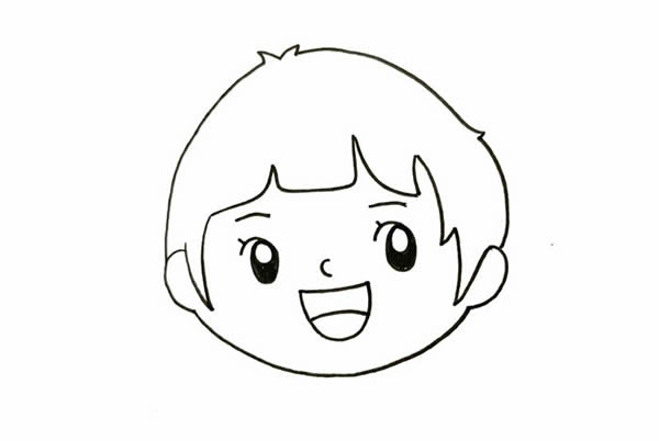 春節(jié)小朋友放鞭炮簡(jiǎn)筆畫，新年小女孩放鞭炮簡(jiǎn)筆畫