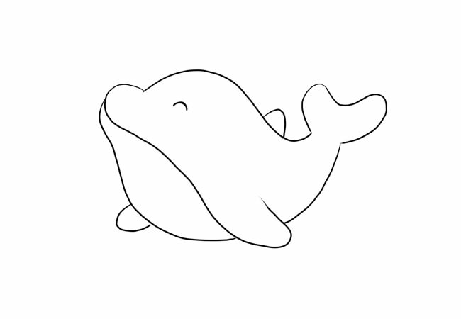 可愛(ài)鯨魚(yú)的簡(jiǎn)筆畫(huà)圖片大全