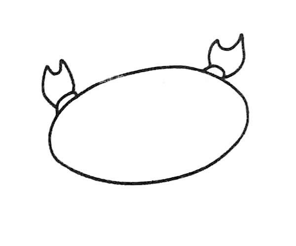 螃蟹簡(jiǎn)筆畫(huà)簡(jiǎn)單畫(huà)法可愛(ài)