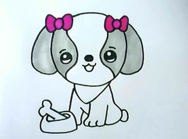 小狗簡(jiǎn)筆畫怎么畫又簡(jiǎn)單又可愛