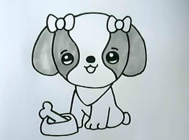 小狗簡(jiǎn)筆畫怎么畫又簡(jiǎn)單又可愛