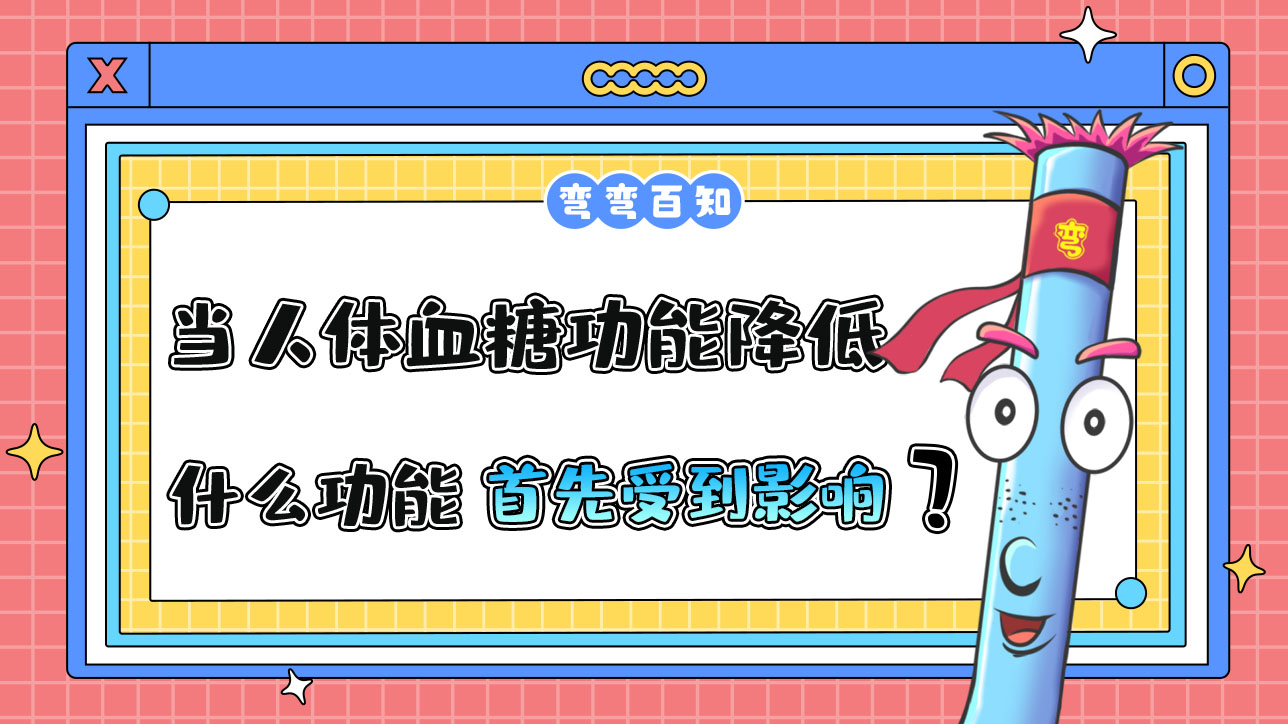 當(dāng)人體血糖功能降低到正常值以下，什么功能將首先受到影響？.jpg